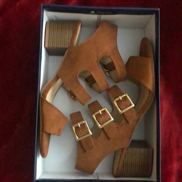 Kaari Blue Cognac Suede Alanna Shoes Size 10M - Picture 4 of 4